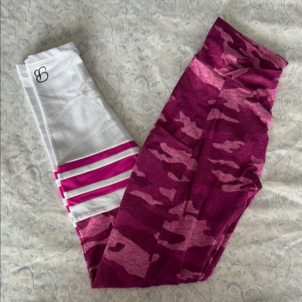 Pink Camo Sock Leggings
